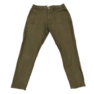 L.T.J. Letter to Juliet Carpenter Jeans Size Large 10 Olive Green